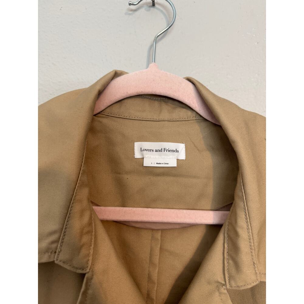 Lovers + Friends Tan Trenchcoat Large - Picture 2 of 4